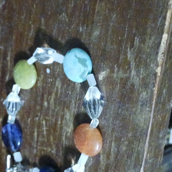 Handmade Multicolor Gemstone Bracelet - Picture 3 of 3